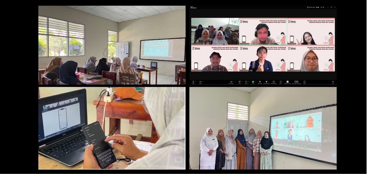 Mahasiswa Telkom University Hadirkan Aplikasi MyBunda di Kabupaten Solok
